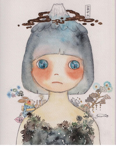 FUJI GIRL by Keiko Suzuki Möller, Painting for Sale on Select