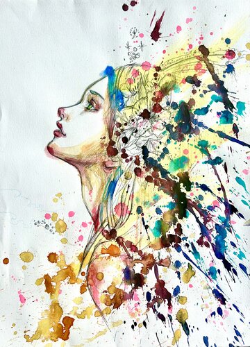 Bloom by Keiko Suzuki Möller, Painting for Sale on Select