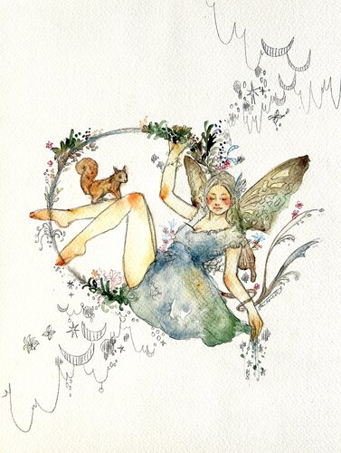 Dream Nature by Keiko Suzuki Möller, Painting for Sale on Select
