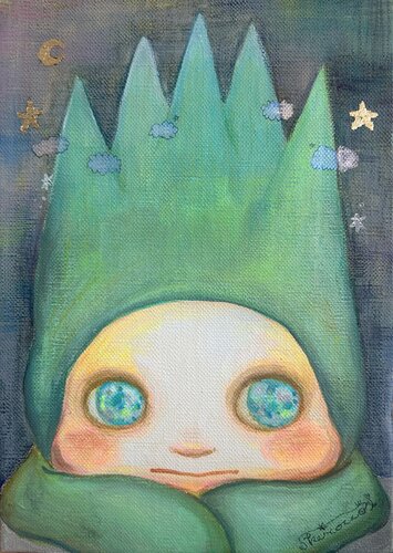 I Miss You - MORI MORI series - by Keiko Suzuki Möller, Painting for Sale on Select