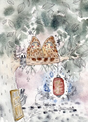MINOBI -YUKINKO series by Keiko Suzuki Möller, Painting for Sale on Select