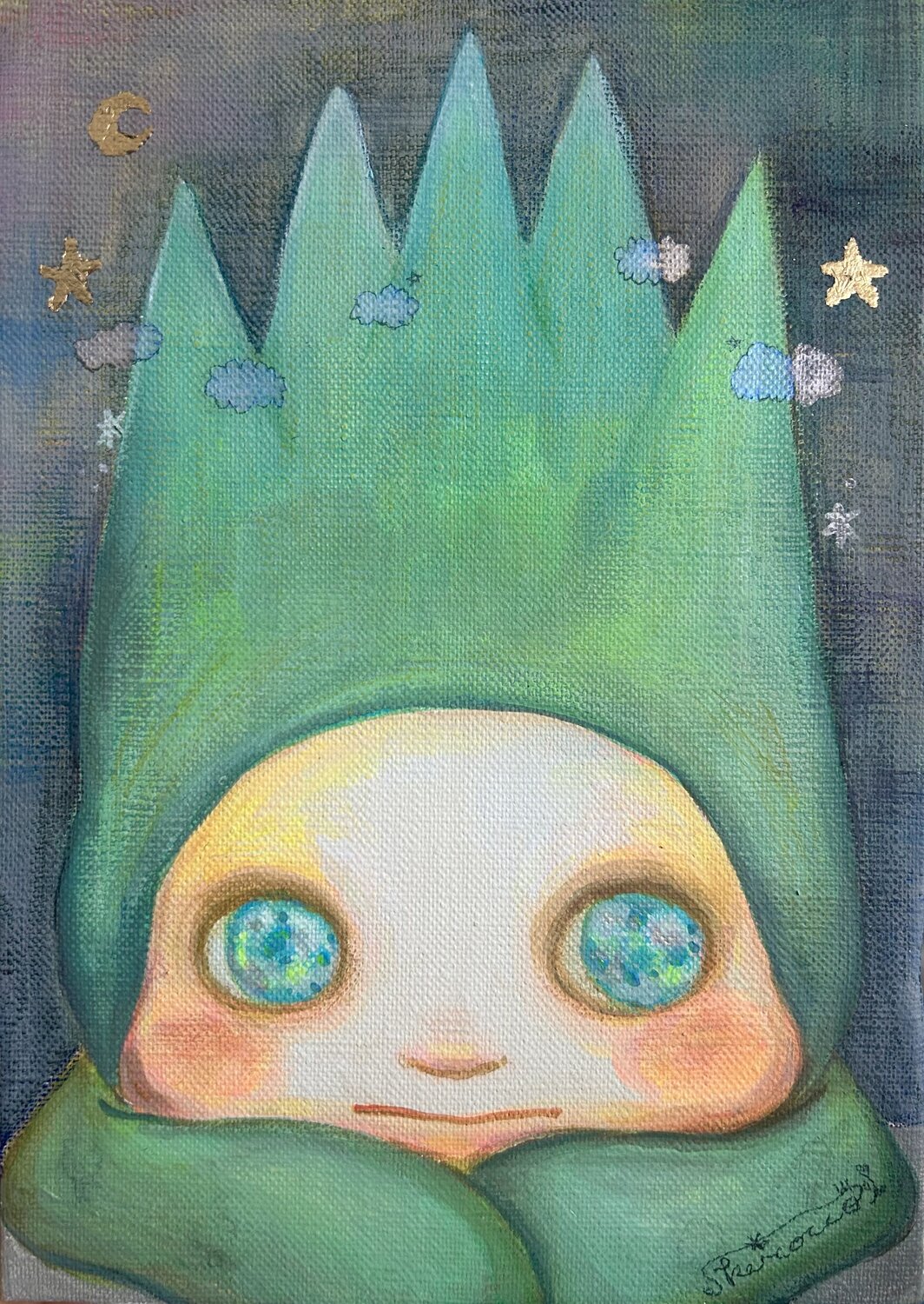 I Miss You - MORI MORI series - Keiko Suzuki Möller Original painting for sale