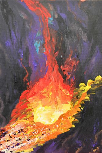 Feuerhand by Othilia Middendorf, Painting for Sale on Select