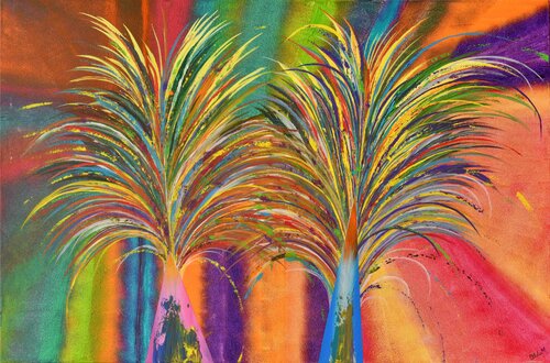Gräser by Othilia Middendorf, Painting for Sale on Select