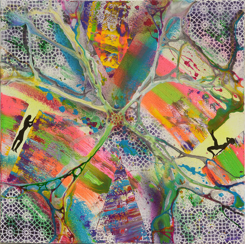 buntes Leben by Othilia Middendorf, Painting for Sale on Select