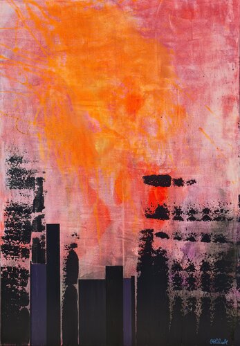 Großstadt by Othilia Middendorf, Painting for Sale on Select