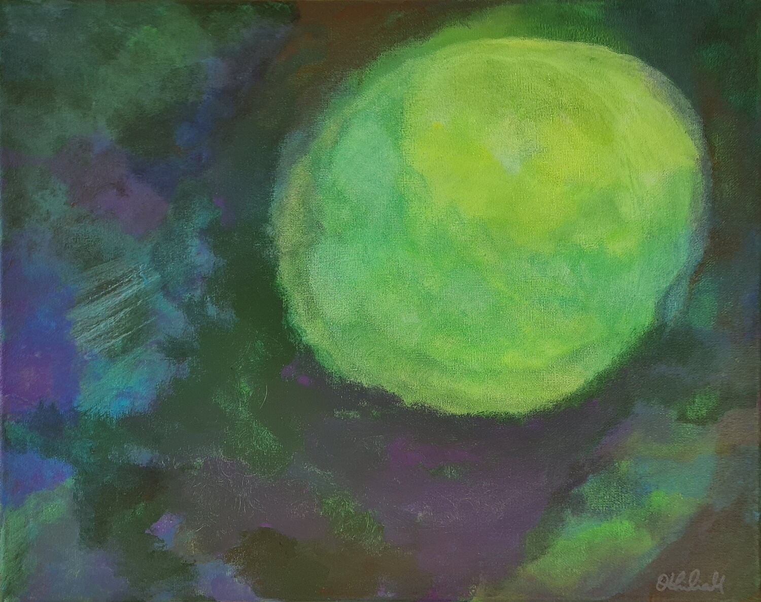 Lichtkugel Othilia Middendorf Original painting for sale