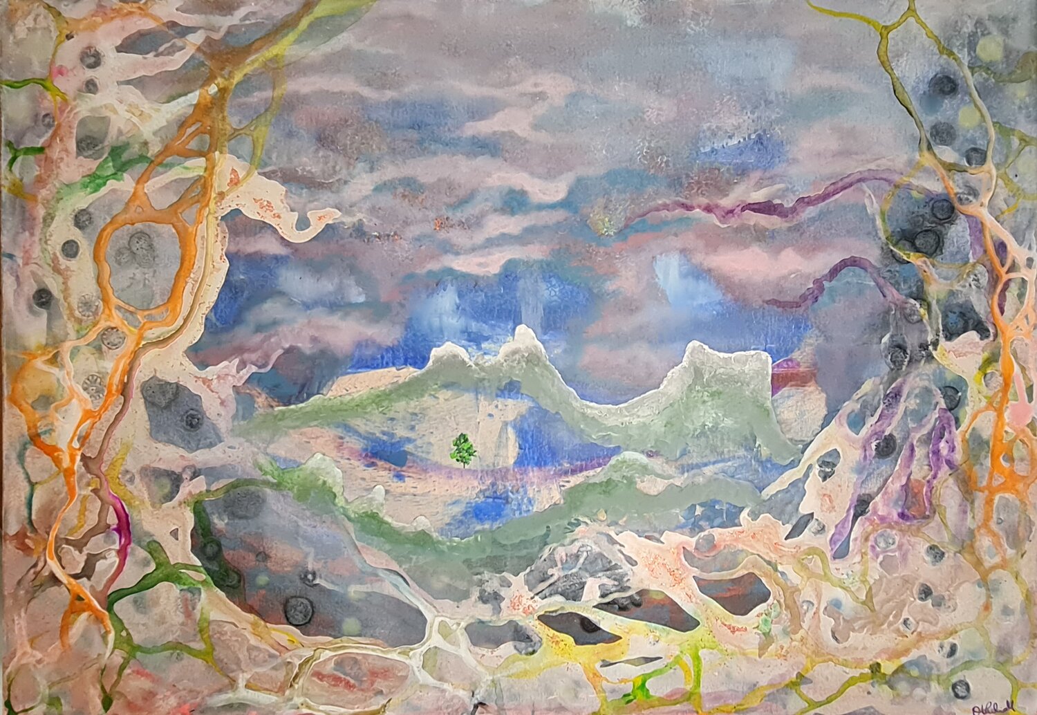 Apokalypse Othilia Middendorf Original painting for sale