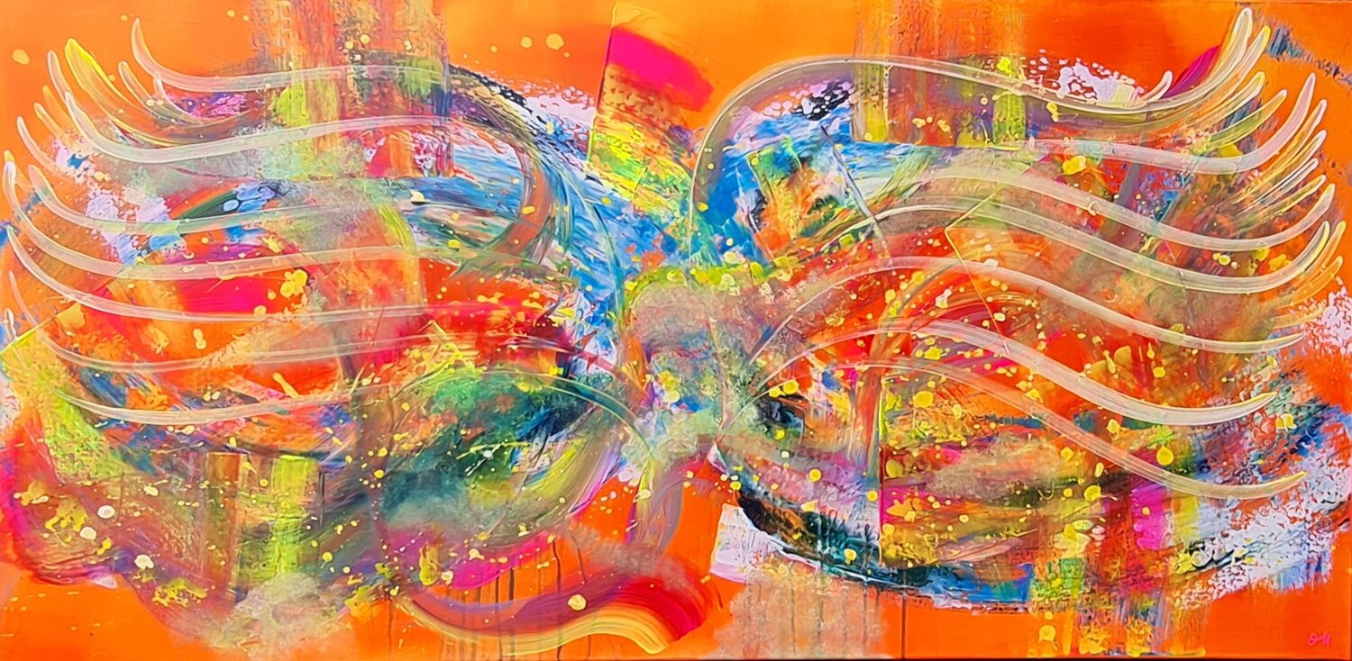 Flügel Othilia Middendorf Original painting for sale