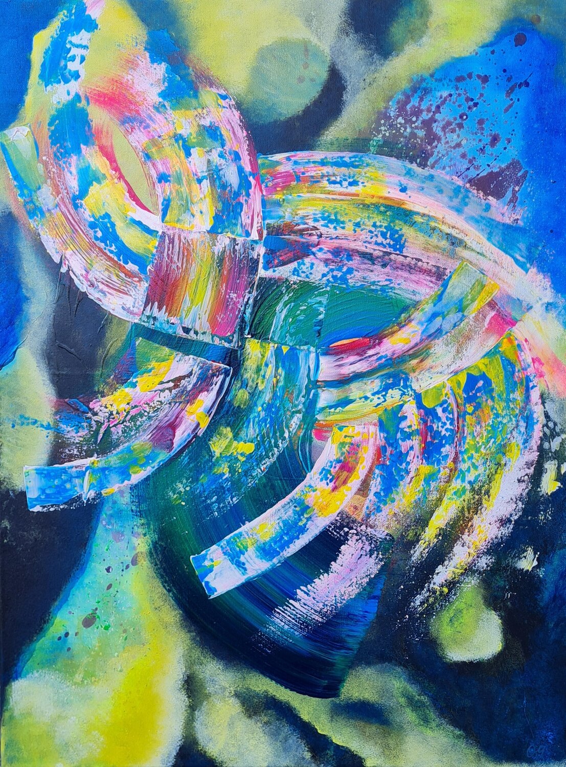 Schwingungen Othilia Middendorf Original painting for sale