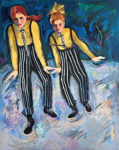 Tapping into the Rhythm by Lynne Meneses, Painting for Sale on Select