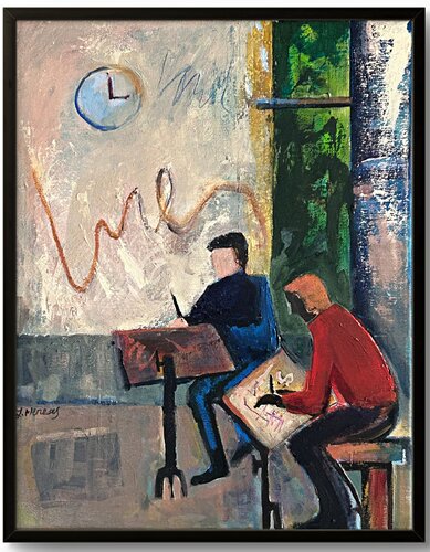 Studio Companions by Lynne Meneses, Painting for Sale on Select