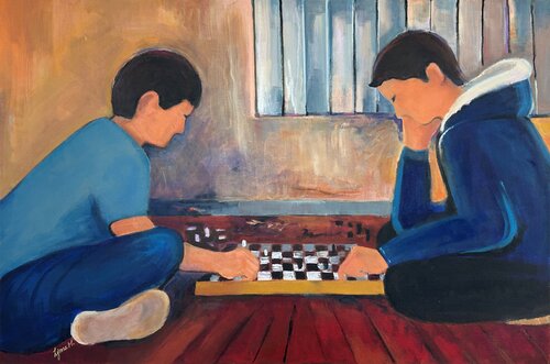 Brotherhood by Lynne Meneses, Painting for Sale on Select