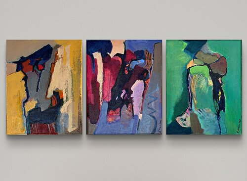 Motion Studies III–V by Lynne Meneses, Painting for Sale on Select