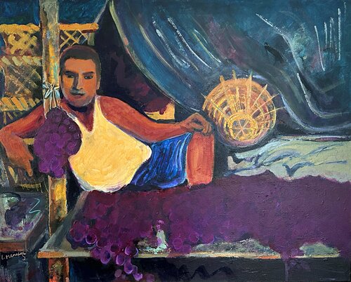 Keeper of the Vine by Lynne Meneses, Painting for Sale on Select