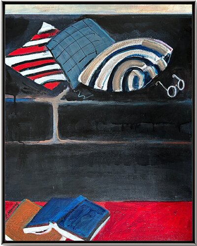 Domestic Geometry by Lynne Meneses, Painting for Sale on Select