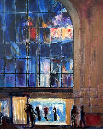 Night Under the Arch by Lynne Meneses, Painting for Sale on Select