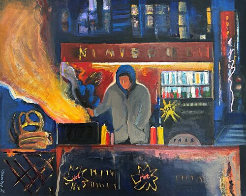 Heat of the Night by Lynne Meneses, Painting for Sale on Select
