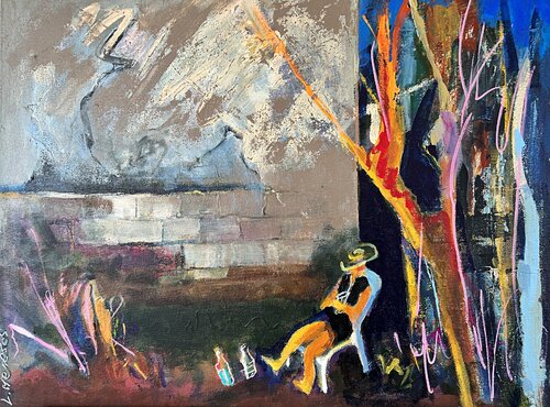 Escaping the Walls by Lynne Meneses, Painting for Sale on Select
