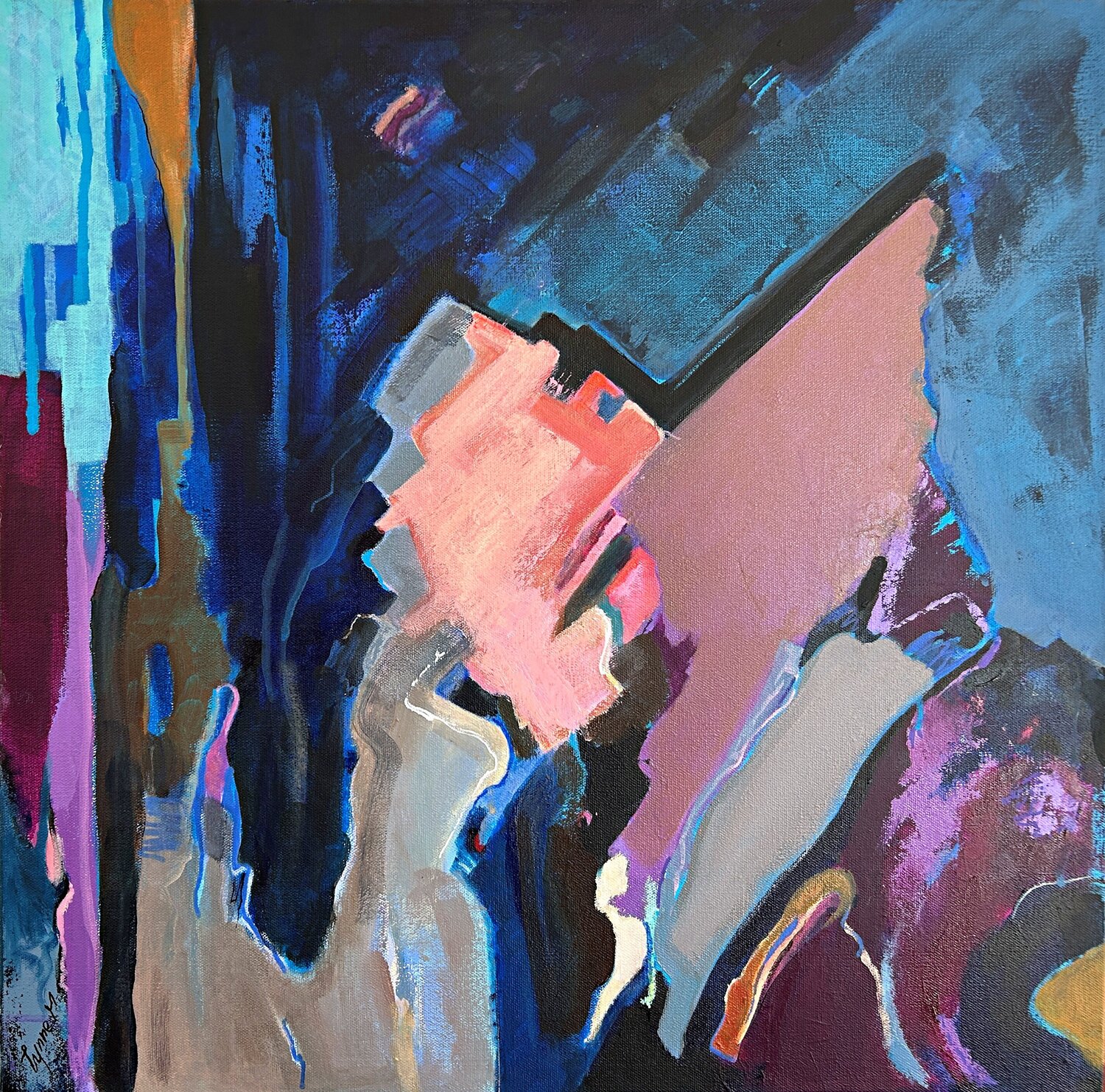 Ascent Through Resistance Lynne Meneses Original painting for sale
