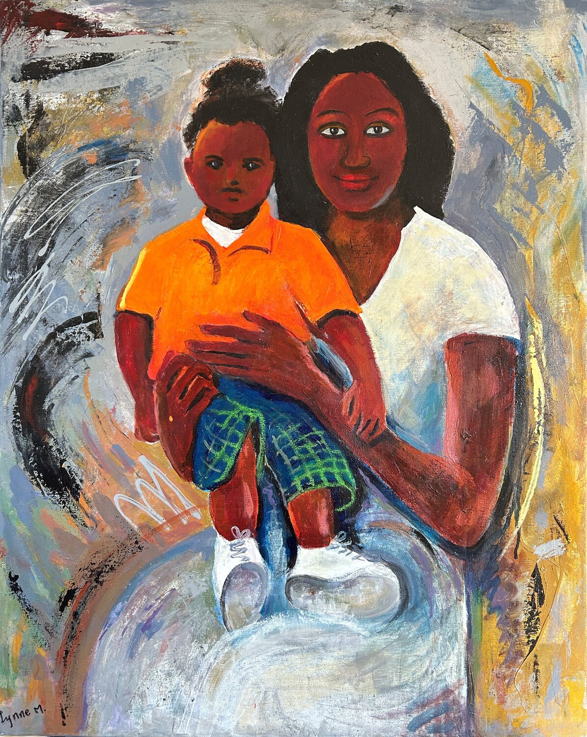 Motherhood Lynne Meneses Original painting for sale