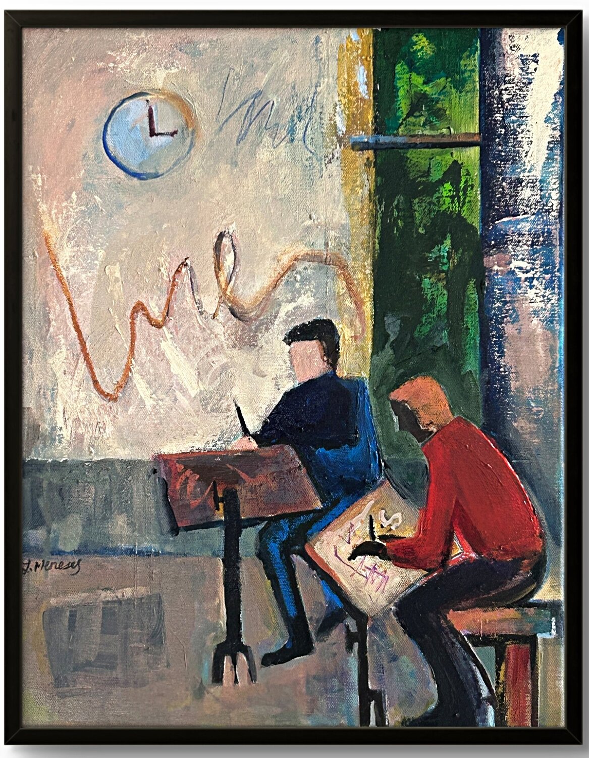 Studio Companions Lynne Meneses Original painting for sale