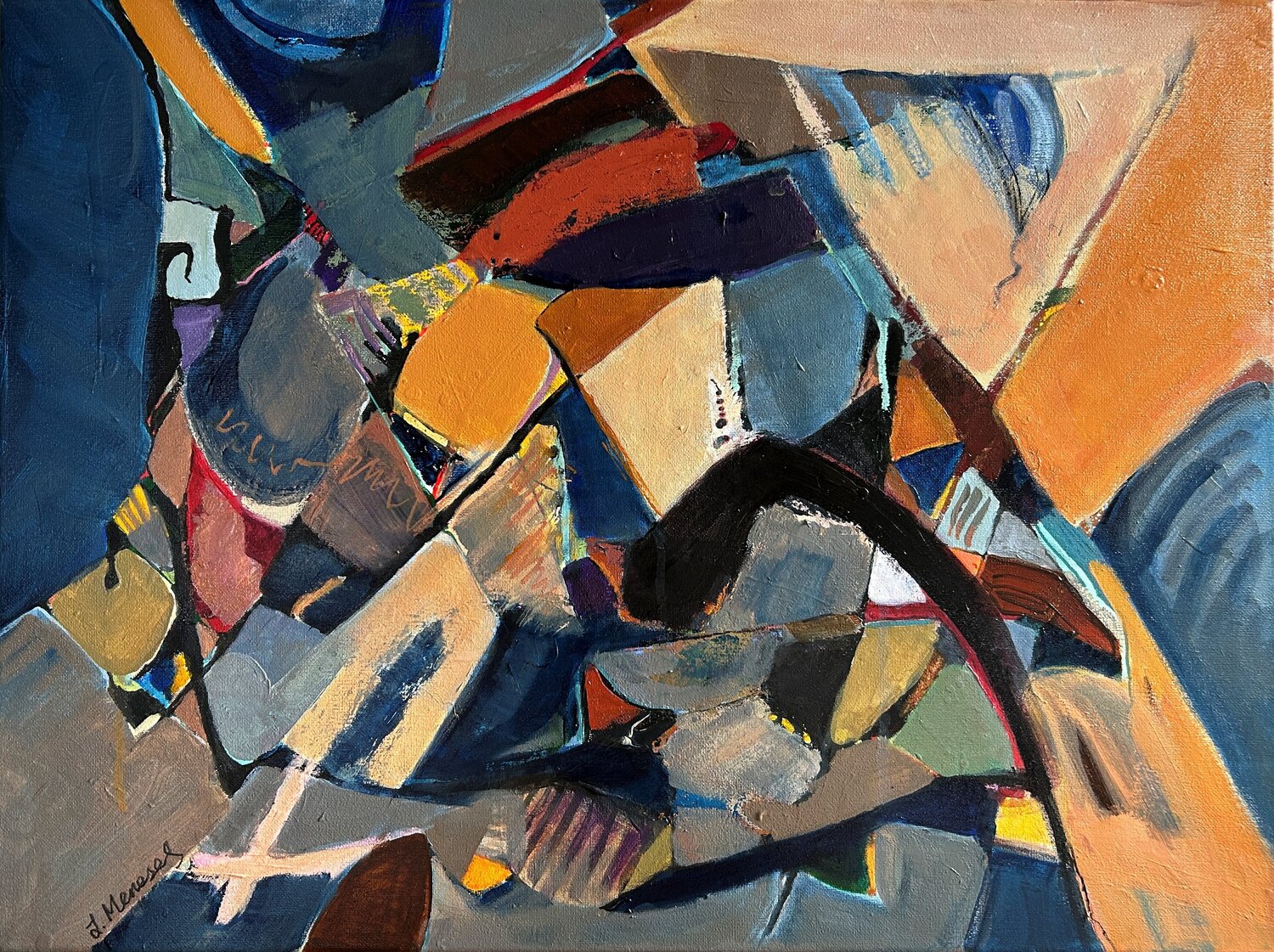 Refraction Lynne Meneses Original painting for sale
