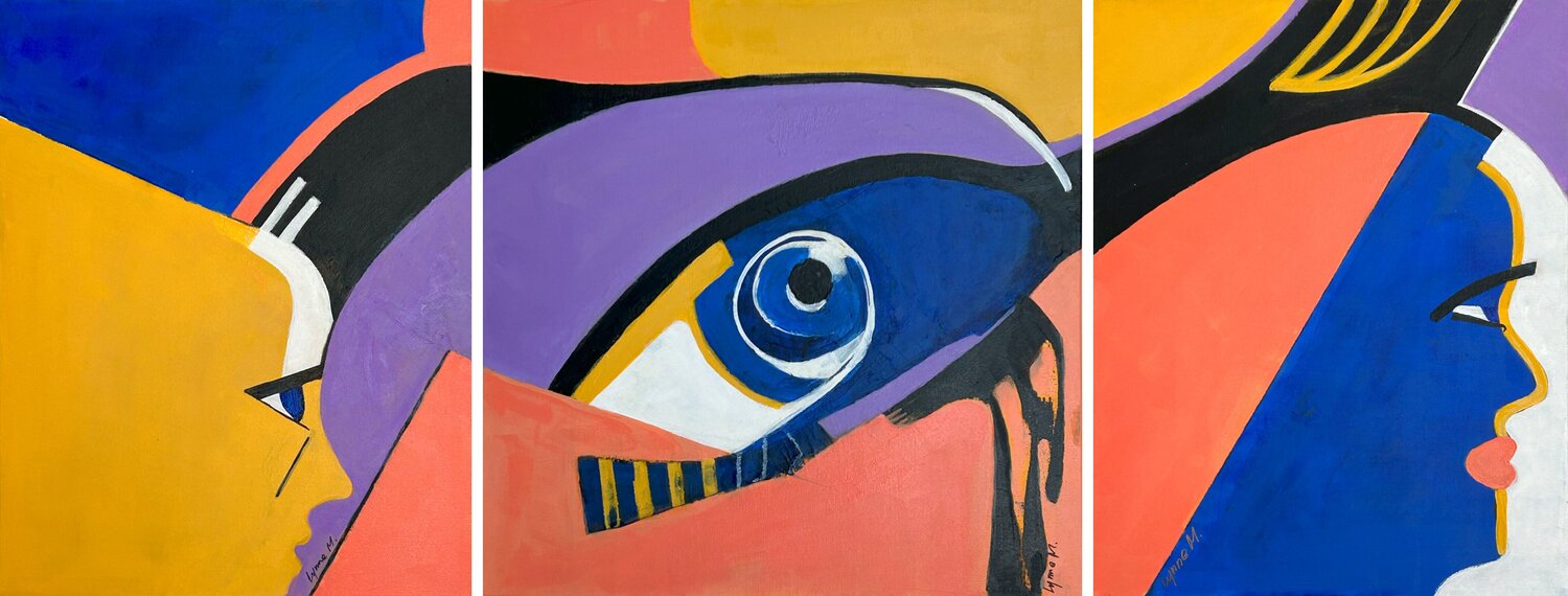Beauty is in the Eye of the Beholder Lynne Meneses Original painting for sale