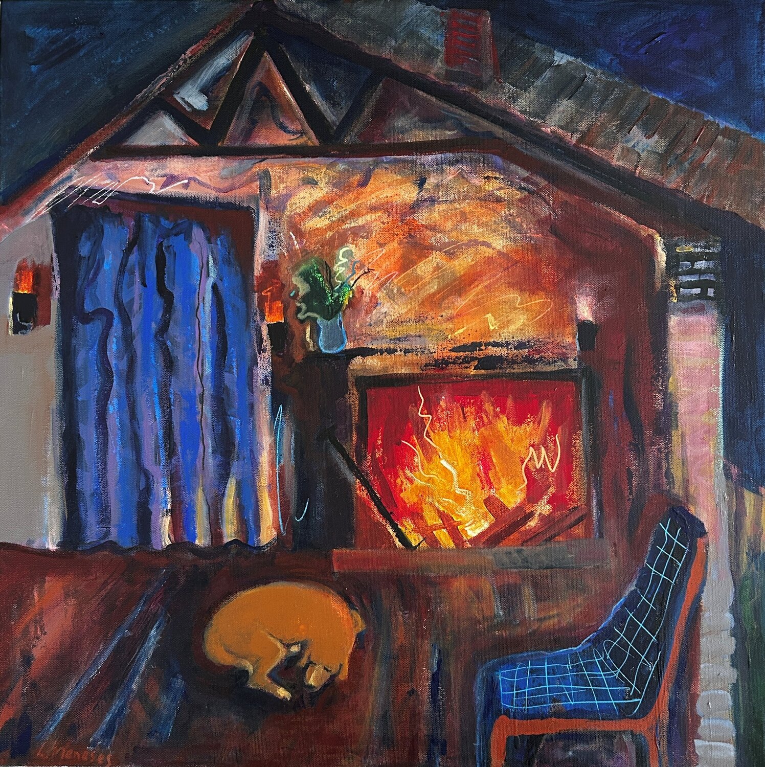 There Is No Place Like Home Lynne Meneses Original painting for sale