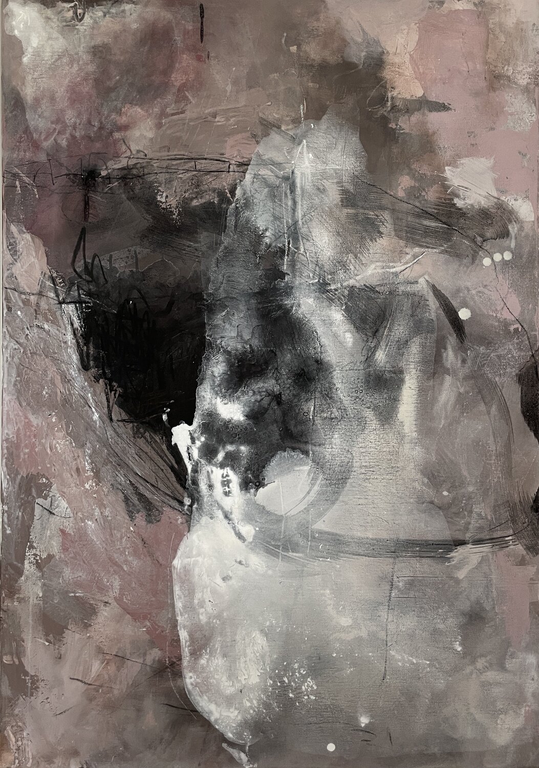 Shapes of Existence II Alina Braun Original painting for sale