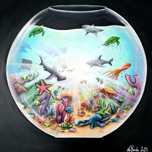 Ocean Eyes by La Manda Luminescent, Painting for Sale on Select