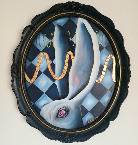 Soundwaves go deep by La Manda Luminescent, Painting for Sale on Select