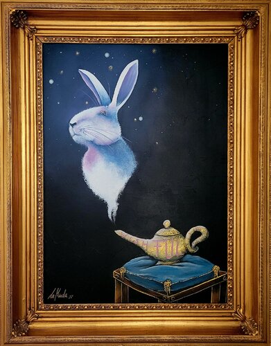 Your wish is my command (work title: Wishful too) by La Manda Luminescent, Painting for Sale on Select