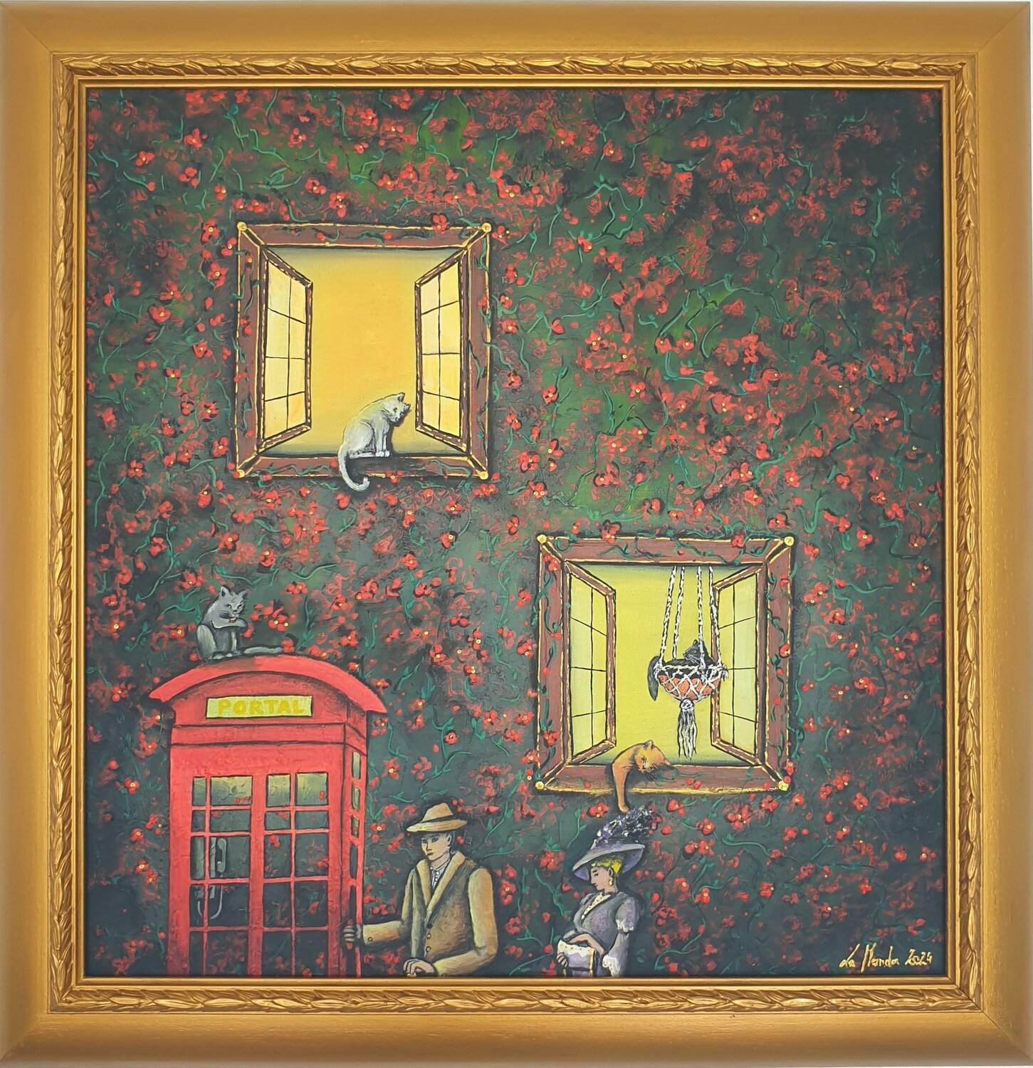Retrospektive La Manda Luminescent Original painting for sale