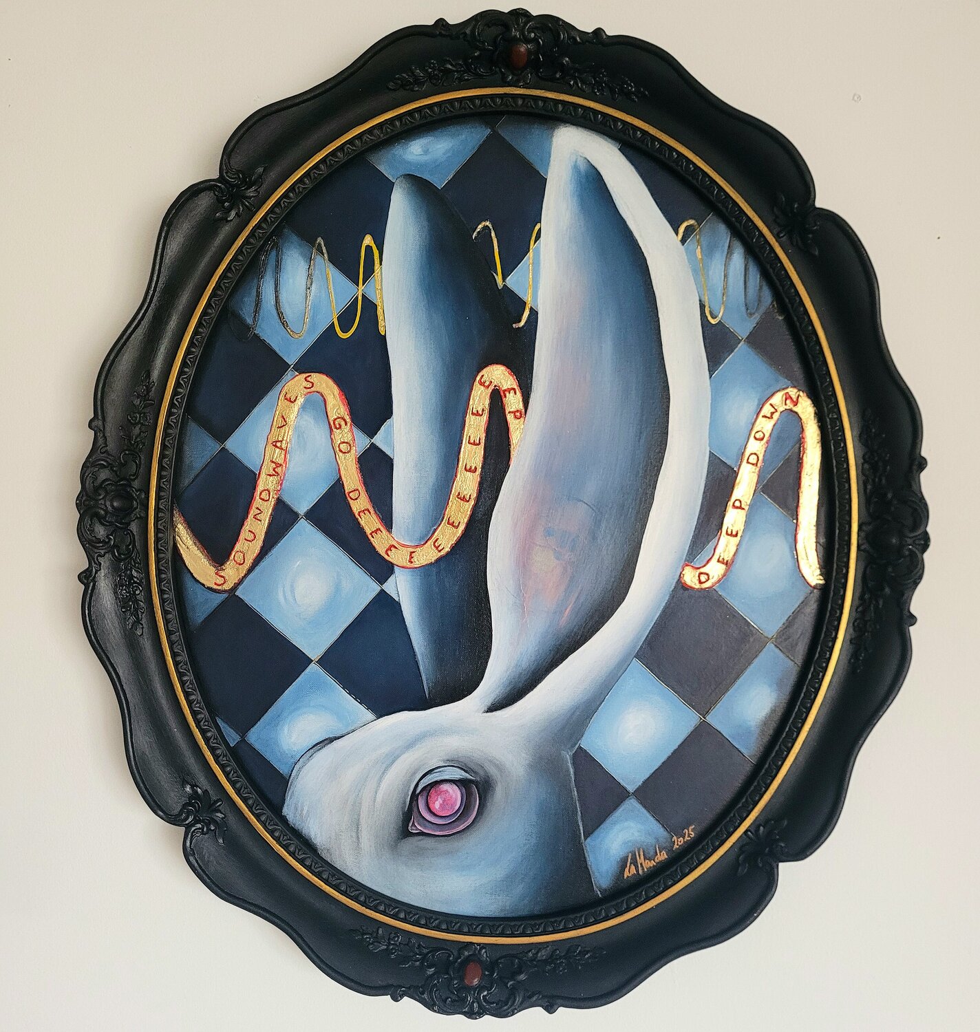 Soundwaves go deep La Manda Luminescent Original painting for sale