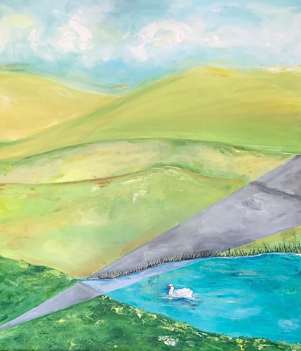 Double Perspective II by Geanina Cernica, Painting for Sale on Select