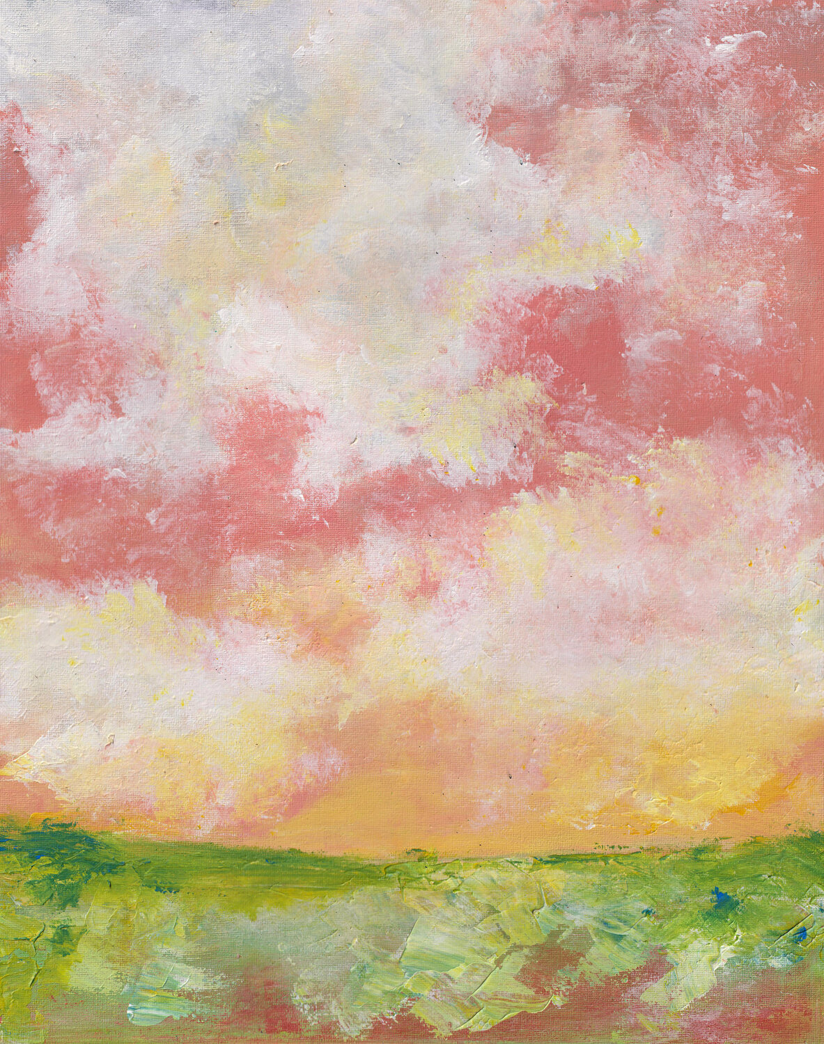 Pink Clouds Geanina Cernica Original painting for sale