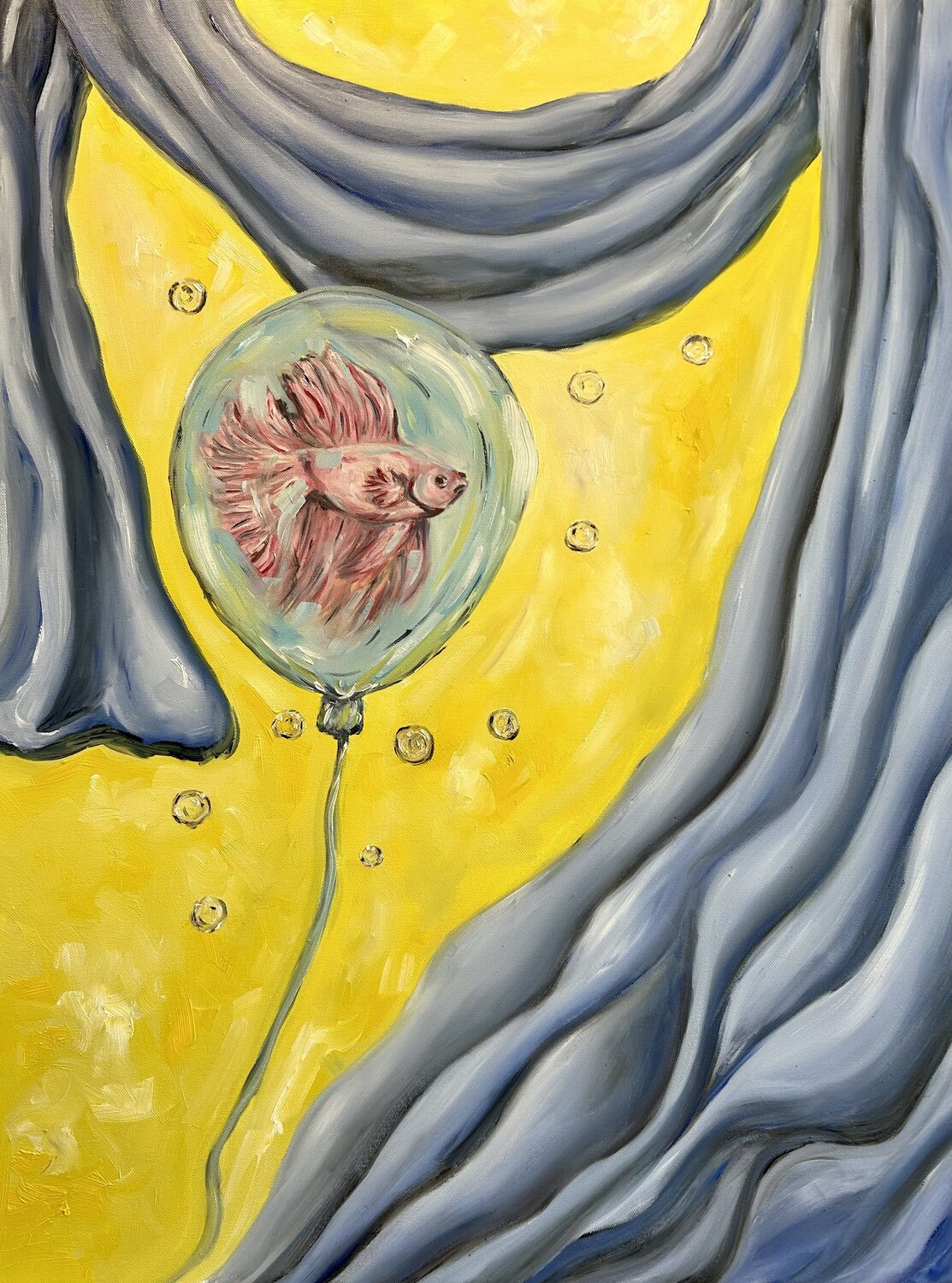 Solitude Geanina Cernica Original painting for sale