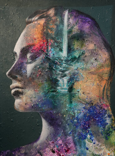 A Quiet Dreamer by Olga Zadoroznaja, Painting for Sale on Select