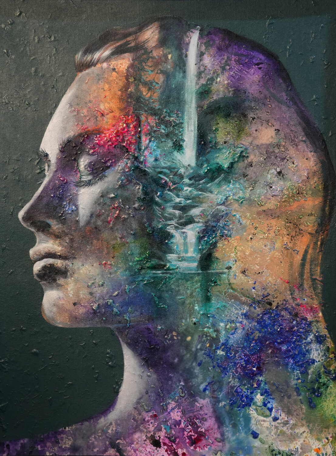 A Quiet Dreamer Olga Zadoroznaja Original painting for sale