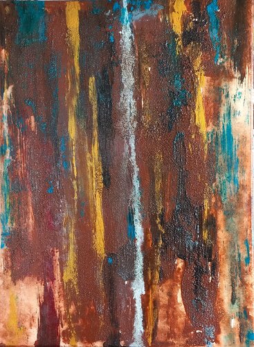 Magische Strukturen wie Du sie noch nie gesehen hast (L0949) by Dieter Becker, Painting for Sale on Select