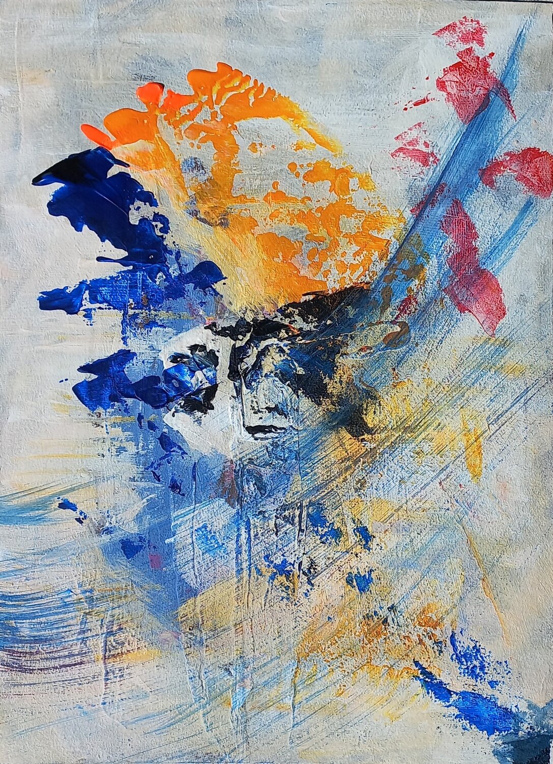 Neue Energie (Q1306) Dieter Becker Original painting for sale