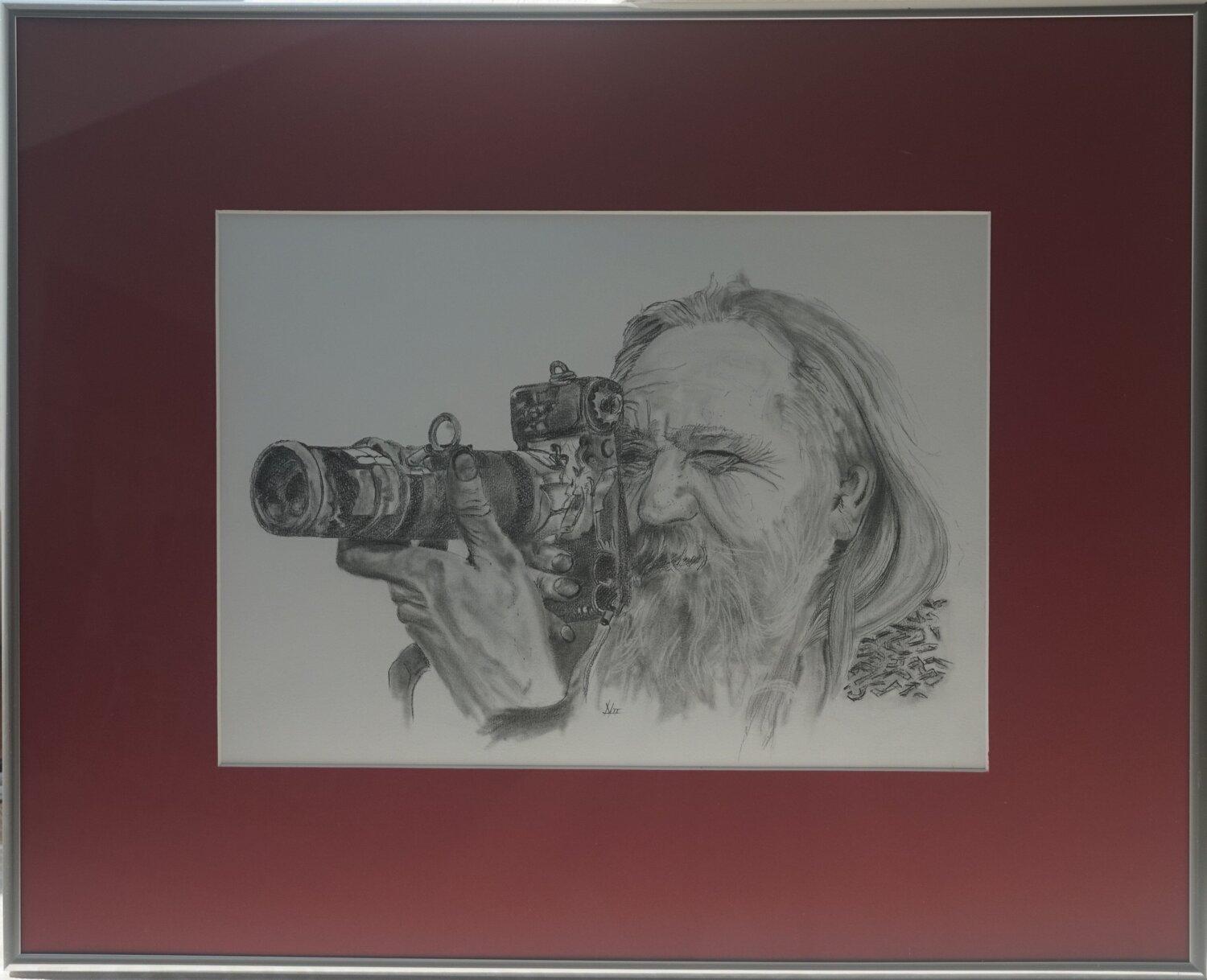 Der Fotograf (Q1292) Dieter Becker Drawing for sale