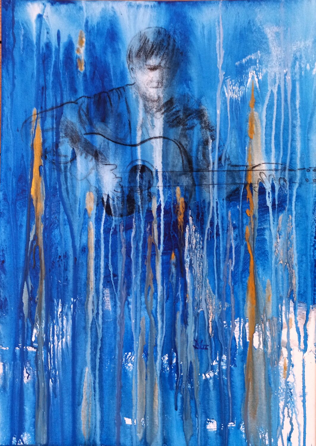 Deep River Blues (N1136) Dieter Becker Original painting for sale