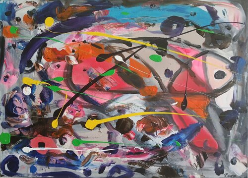 Abstracto XVI by Vítor Pisco, Painting for Sale on Select