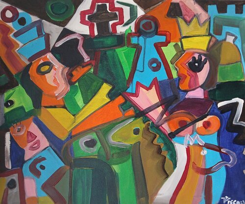 Xadrez III by Vítor Pisco, Painting for Sale on Select