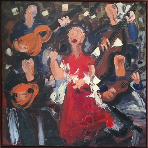 Is fado I/25 by Vítor Pisco, Painting for Sale on Select