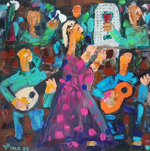 Selfie no fado by Vítor Pisco, Painting for Sale on Select