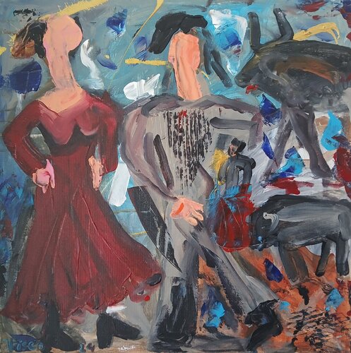 Como um toureiro by Vítor Pisco, Painting for Sale on Select