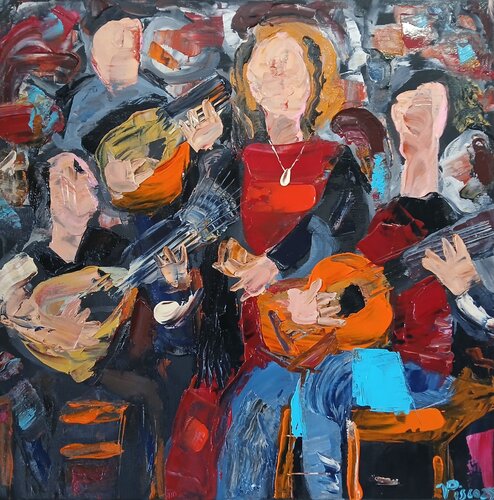 Aqui há fado by Vítor Pisco, Painting for Sale on Select